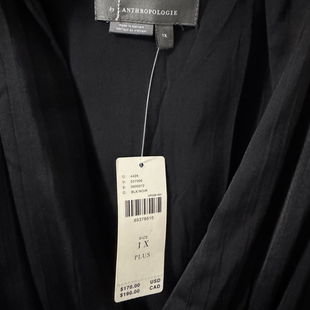 Anthropologie Black Maxi Dress with V-Neck - Picture 3 of 4